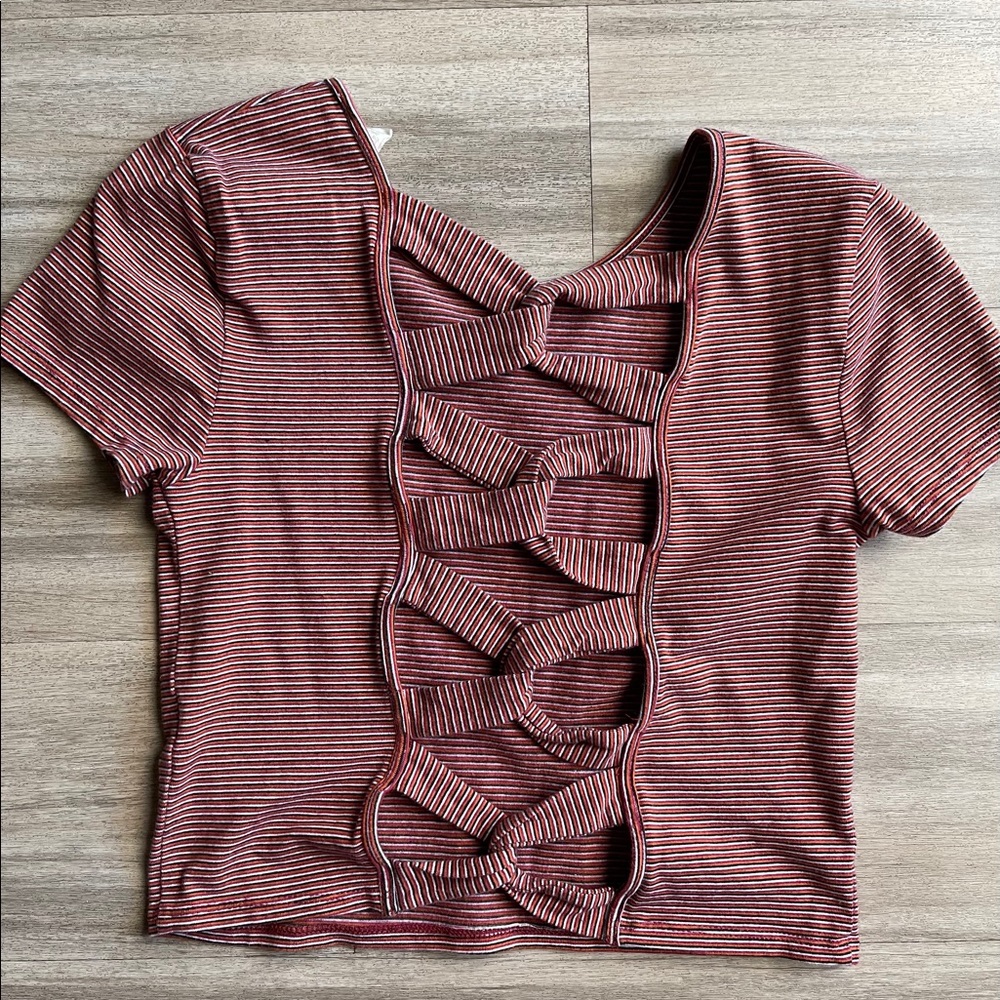 Size Medium Forever 21 Stripped Crop Top